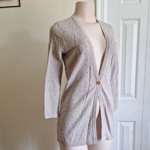 Calvin Klein Women's Beige Cardigan Sweater Size XS